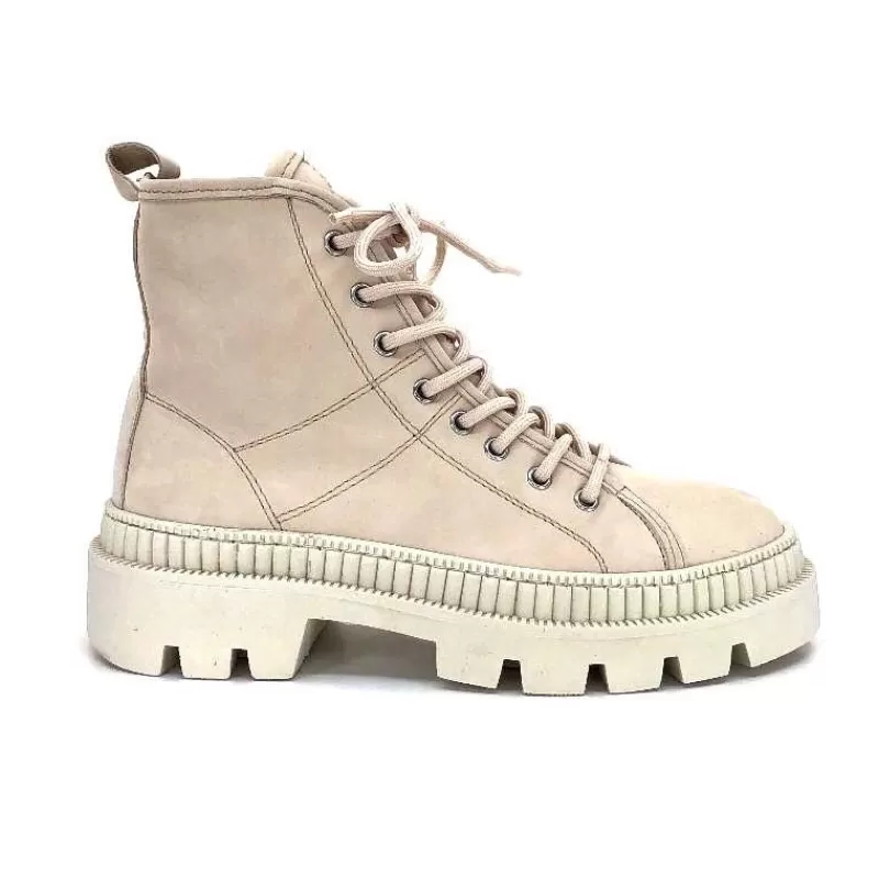 Alpe 2307 Daim Beige-Femme Baskets