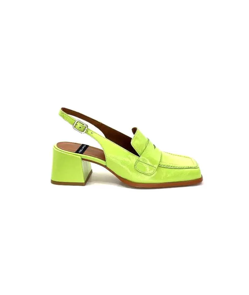 angel alarcon 23013 Cuir Vernis Vert-Femme Escarpins