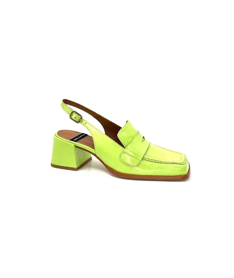 angel alarcon 23013 Cuir Vernis Vert-Femme Escarpins