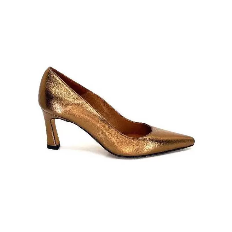 angel alarcon A23548 Cuir Bronze Cobalto-Femme Escarpins