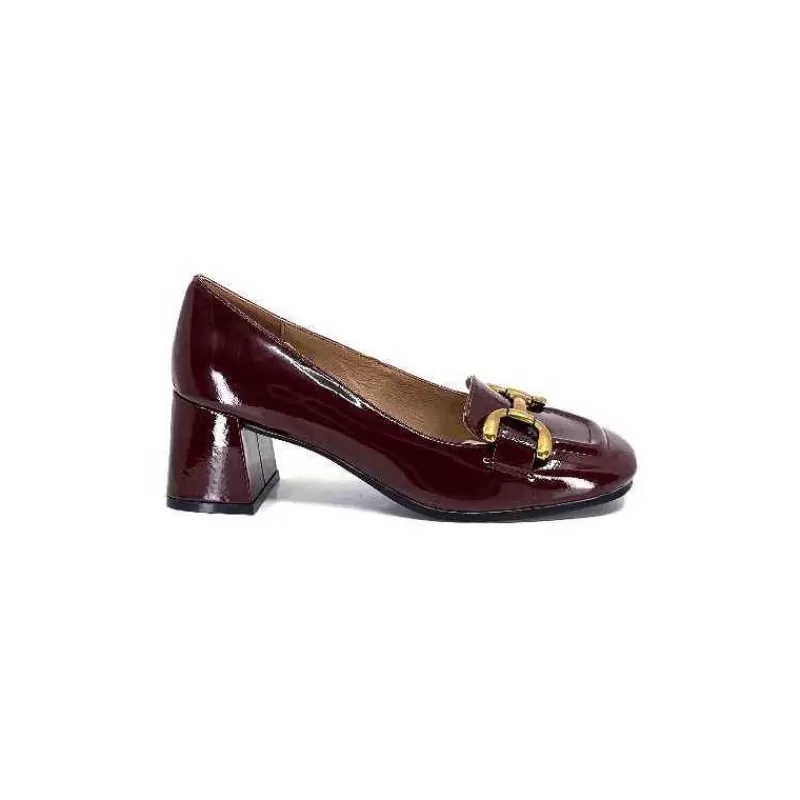 bibi lou 573 Cuir Vernis Bordeaux-Femme Escarpins