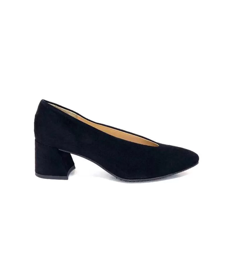 Brunate 51338 Daim Noir-Femme Escarpins