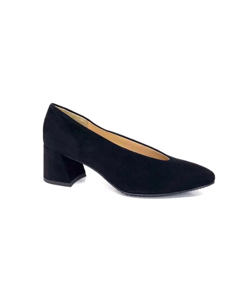 Brunate 51338 Daim Noir-Femme Escarpins