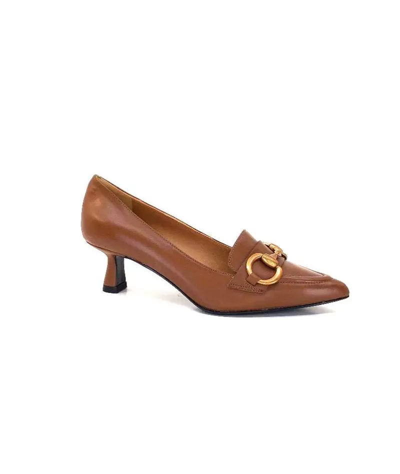 chantal 1816 Cuir Brandy-Femme Escarpins