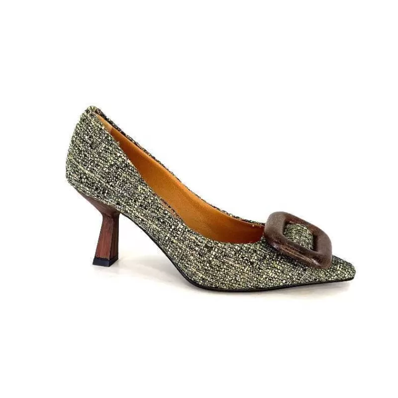 chantal 2178 Textile Vert-Femme Escarpins