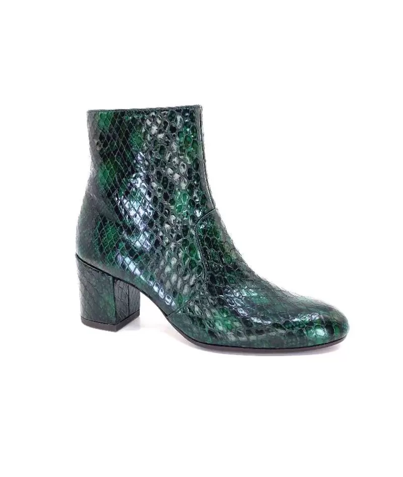 Chie Mihara Nurina Cuir Gabi Vert-Femme Bottines