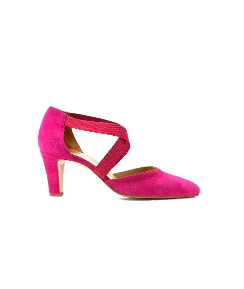 cristian daniel 0348 Daim Fuchsia-Femme Escarpins