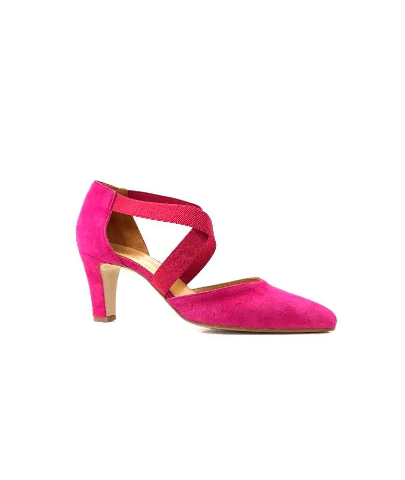 cristian daniel 0348 Daim Fuchsia-Femme Escarpins