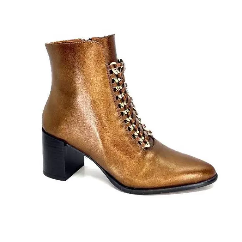 Dansi 6104 Cuir Bronze-Femme Bottines