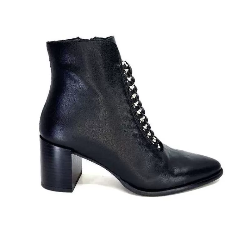 Dansi 6104 Cuir Noir-Femme Bottines