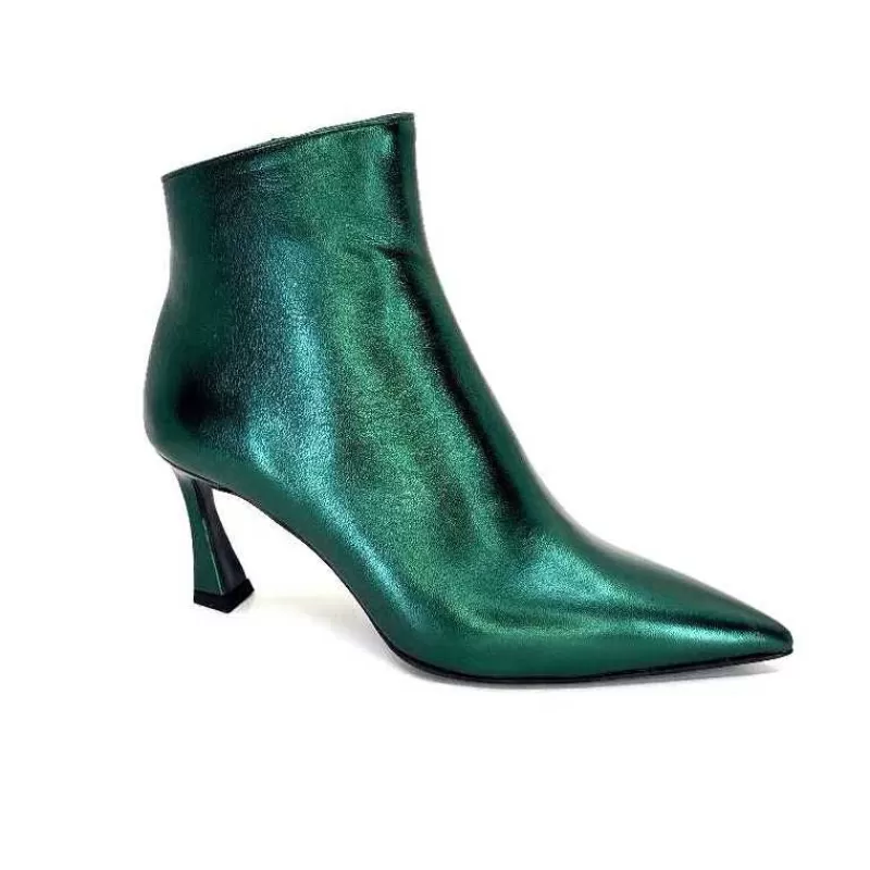 moon flower - enzo di martino Enzo Di Martino Eli 705 Cuir Vert-Femme Bottines