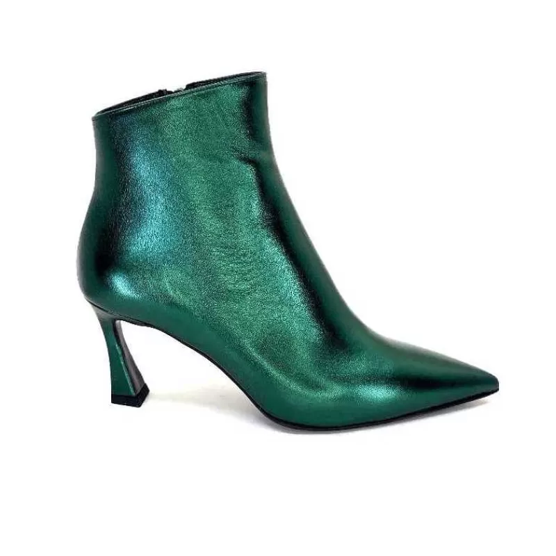 moon flower - enzo di martino Enzo Di Martino Eli 705 Cuir Vert-Femme Bottines