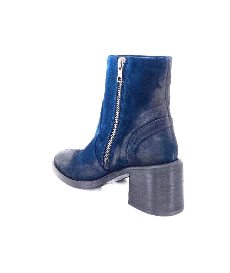 Fru.it 7740 Daim Vintage Bleu Petrole-Femme Bottines
