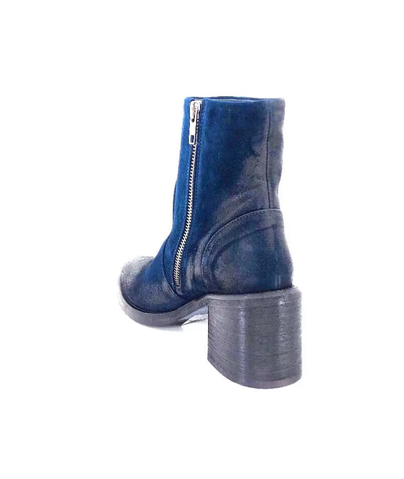 Fru.it 7740 Daim Vintage Bleu Petrole-Femme Bottines