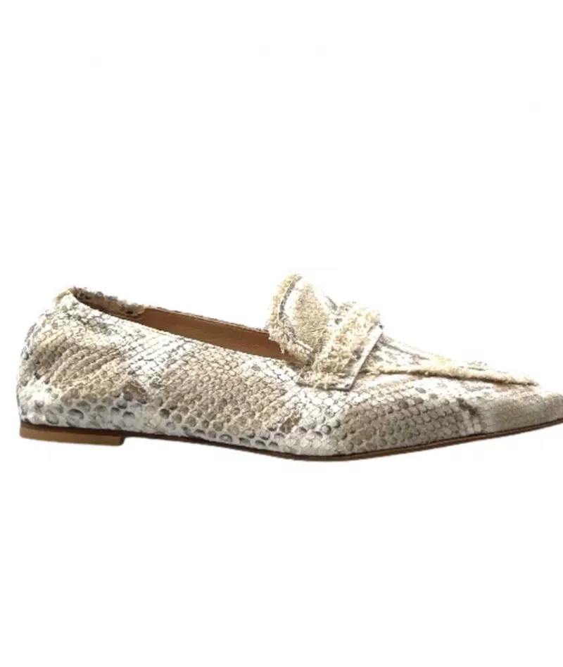 Fru.it Fruit 8260 Cuir Coco Beige Or-Femme Mocassins