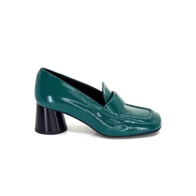 Halmanera Dani 03 Cuir Vert-Femme Mocassins