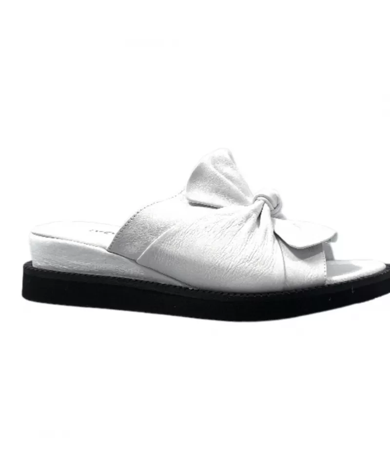 Ivoire-354 Ivoire 107 911 Cuir Blanc-Femme Mules