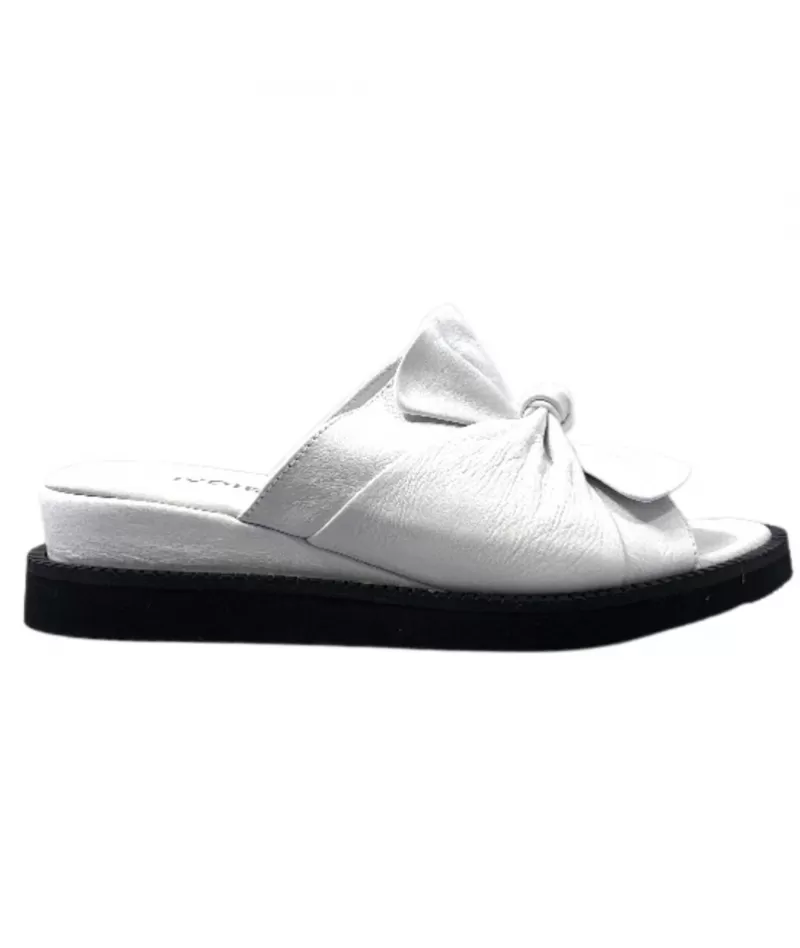 Ivoire-354 Ivoire 107 911 Cuir Blanc-Femme Mules