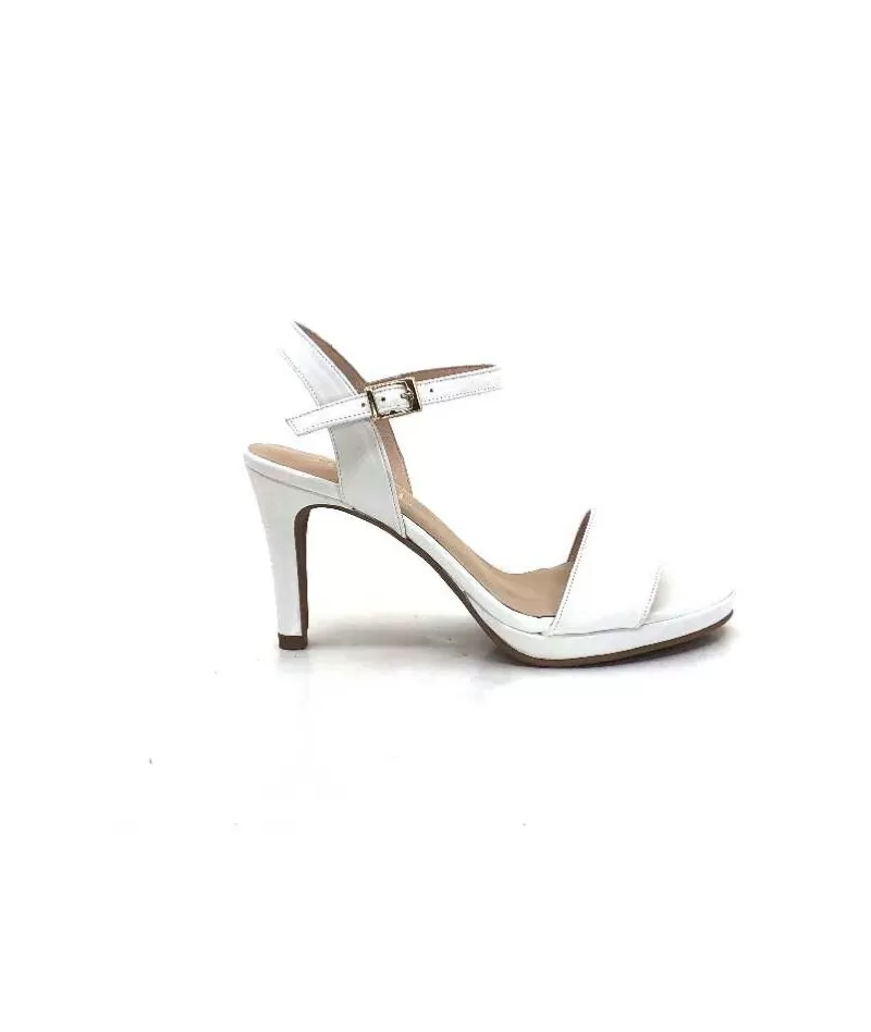 Ivoire0469 Ivoire 2674 Cuir Blanc-Femme Sandales