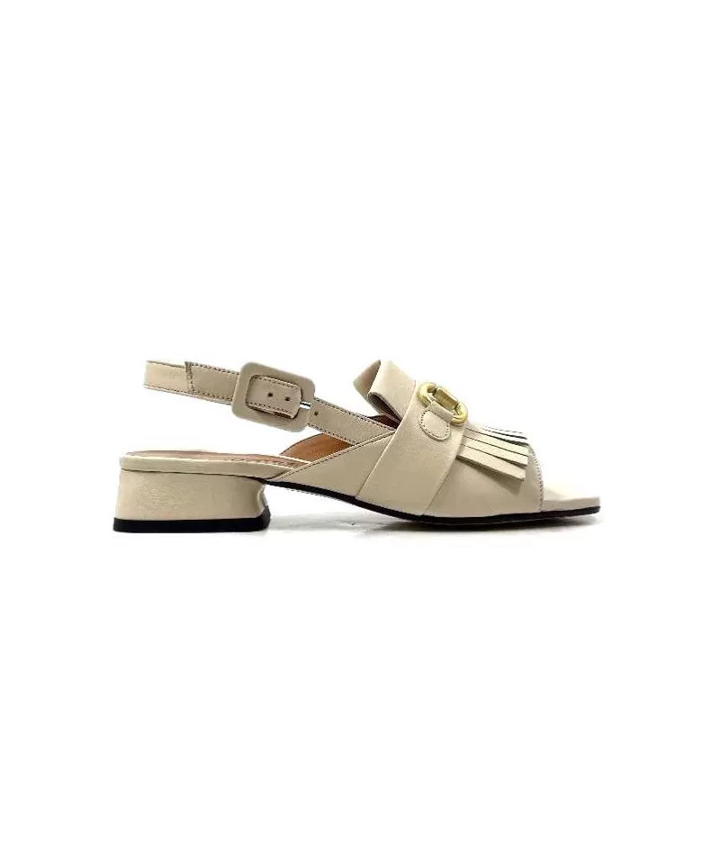 Ivoire0330 Ivoire 310 Cuir Creme-Femme Sandales