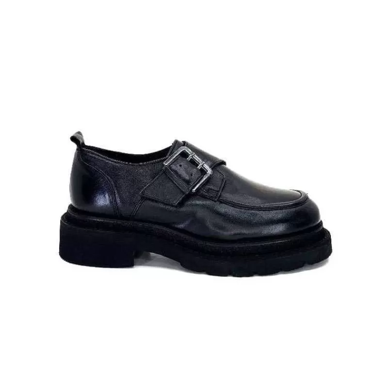 cashka / fatih ustundag Ivoire 3265-3315 Eva Cuir Noir-Femme Mocassins