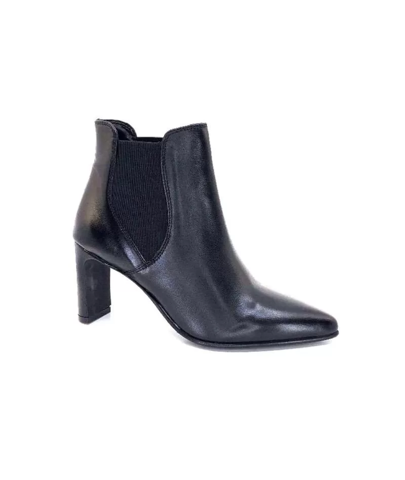 Ivoire0104a Ivoire 50090 Cuir Noir-Femme Bottines