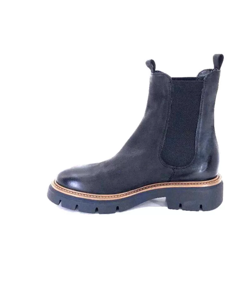 Ivoire0104a Ivoire 50197 Cuir Vintage Noir-Femme Bottines