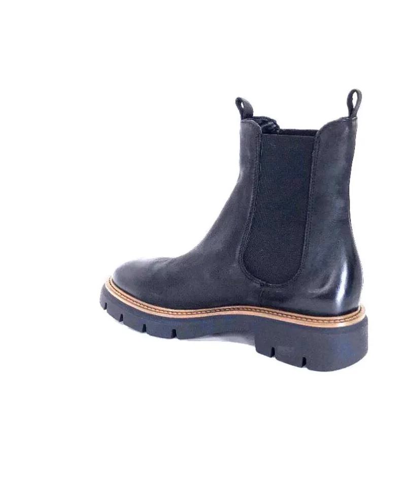 Ivoire0104a Ivoire 50197 Cuir Vintage Noir-Femme Bottines
