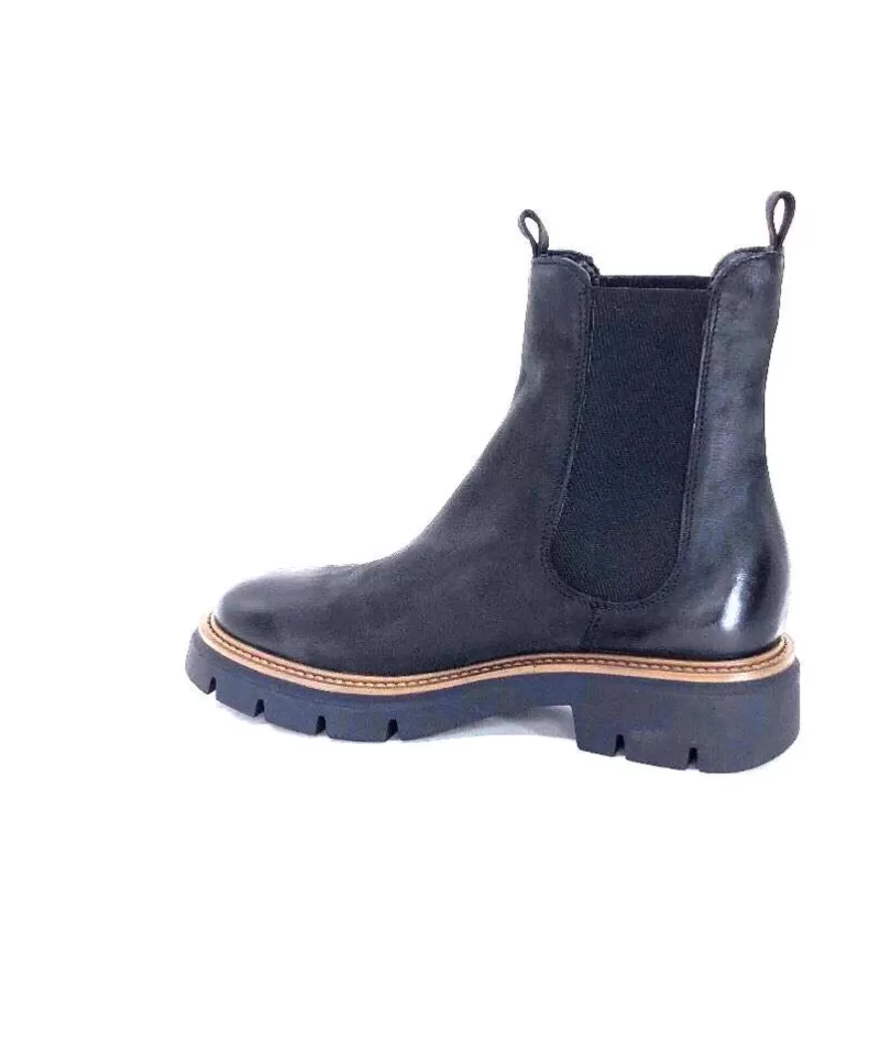 Ivoire0104a Ivoire 50197 Cuir Vintage Noir-Femme Bottines