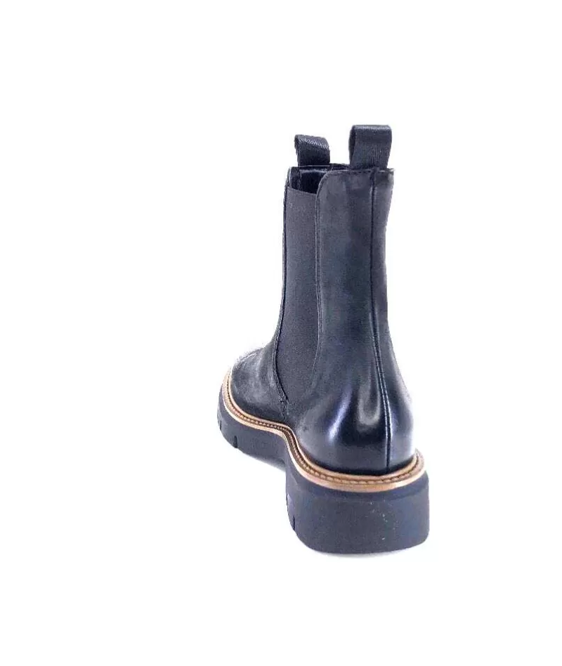 Ivoire0104a Ivoire 50197 Cuir Vintage Noir-Femme Bottines