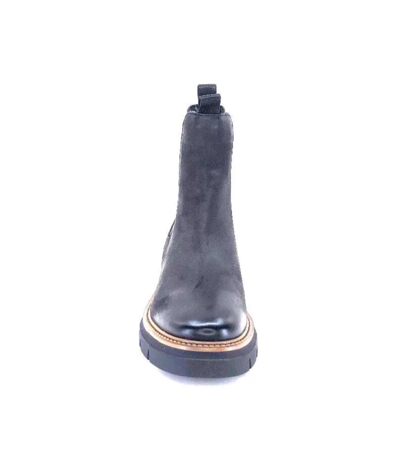 Ivoire0104a Ivoire 50197 Cuir Vintage Noir-Femme Bottines