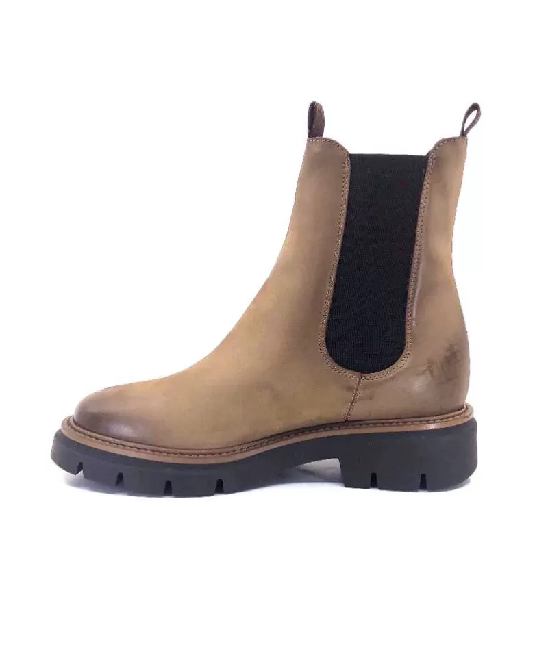 Ivoire0104a Ivoire 50197 Cuir Vintage Vison-Femme Bottines