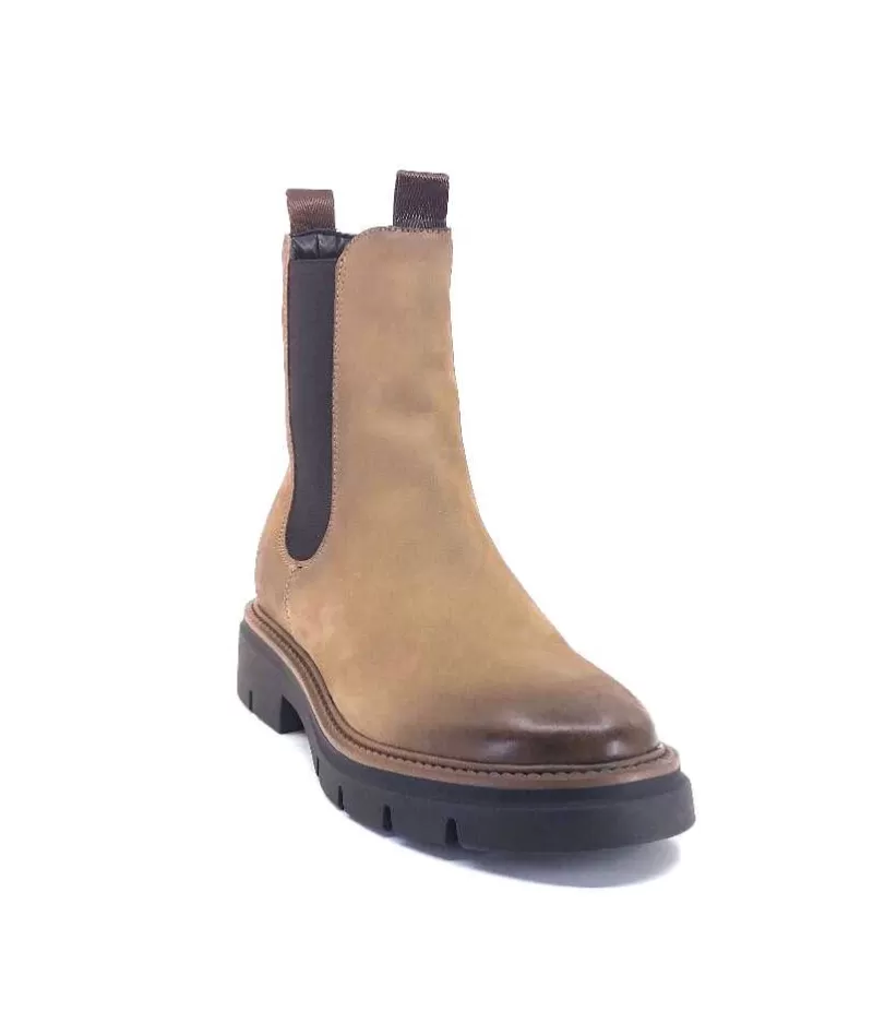 Ivoire0104a Ivoire 50197 Cuir Vintage Vison-Femme Bottines