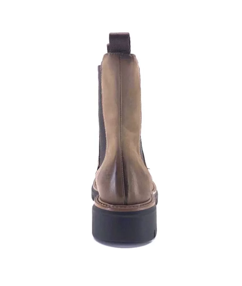 Ivoire0104a Ivoire 50197 Cuir Vintage Vison-Femme Bottines