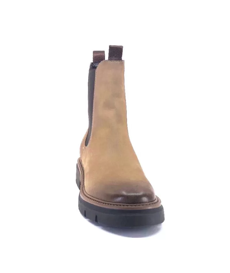 Ivoire0104a Ivoire 50197 Cuir Vintage Vison-Femme Bottines