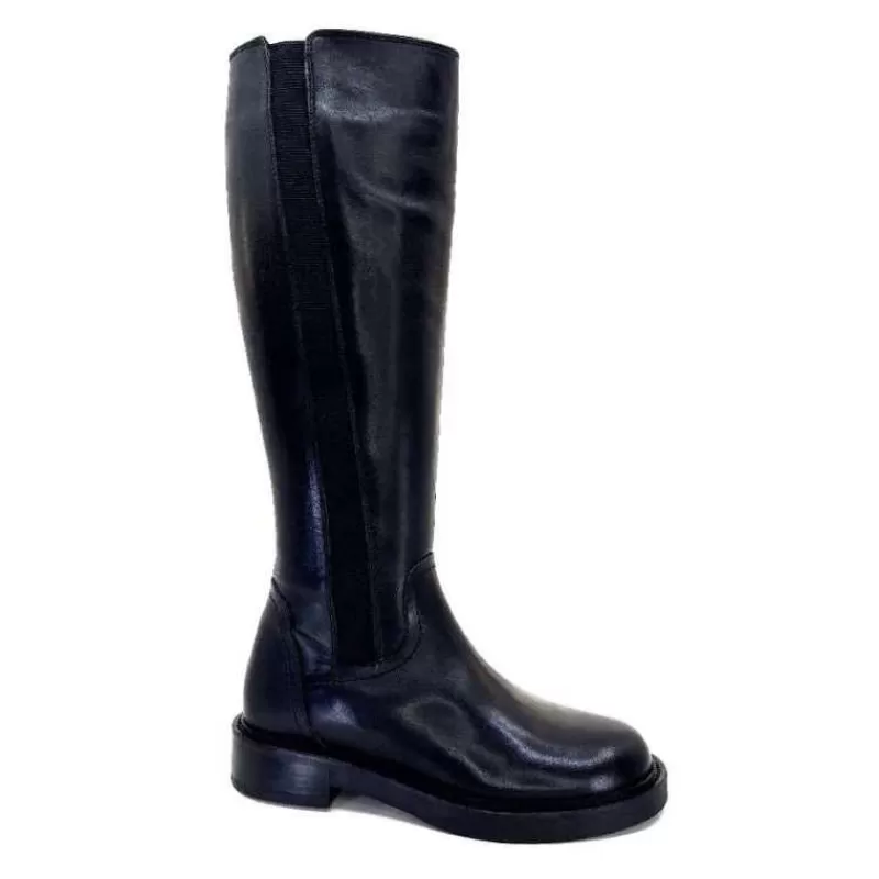 cashka / fatih ustundag Ivoire 5276 Alexis Cuir Noir-Femme Bottes