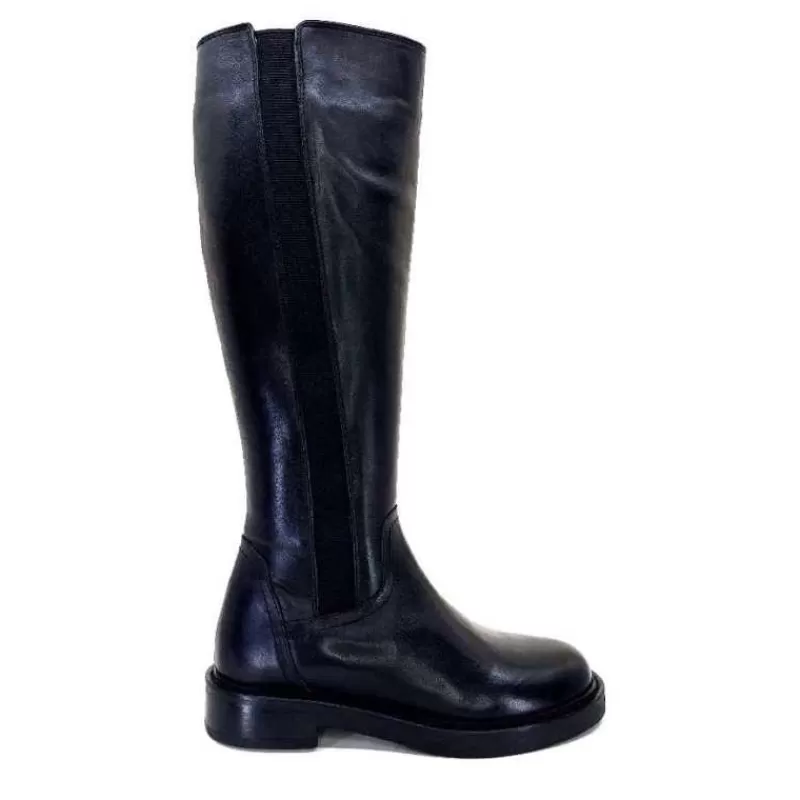 cashka / fatih ustundag Ivoire 5276 Alexis Cuir Noir-Femme Bottes