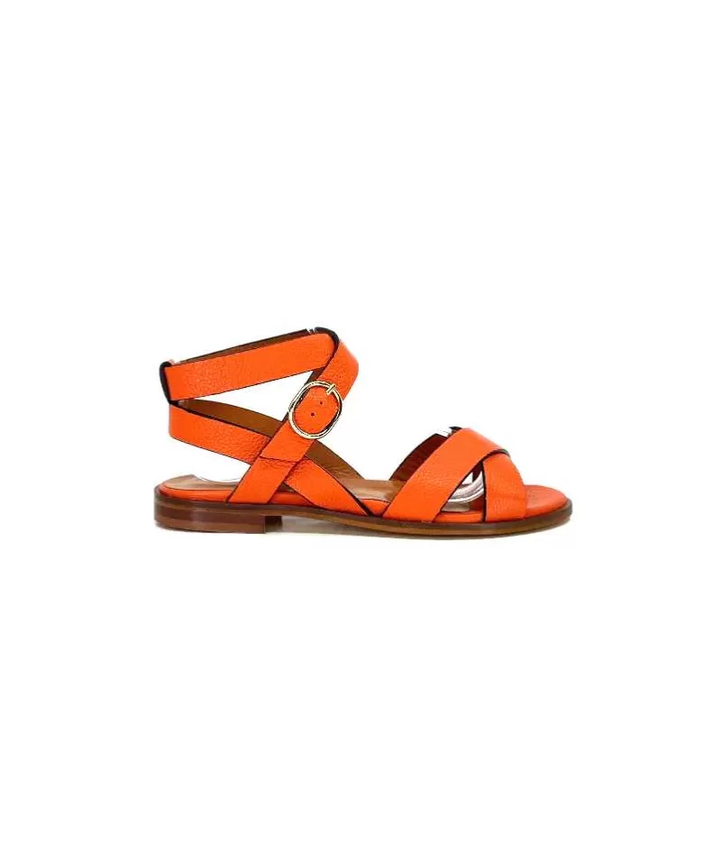 Ivoire0331 Ivoire 9823 Lv10 Orange-Femme Sandales