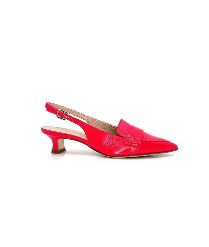 Ivoire0532 Ivoire R4232 Cuir Rose Ciclamino-Femme Escarpins