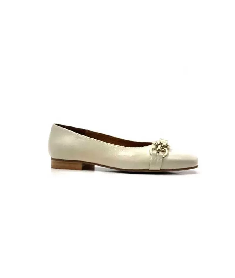 Ivoire0036a Ivoire Tierce Cuir Arce-Femme Ballerines