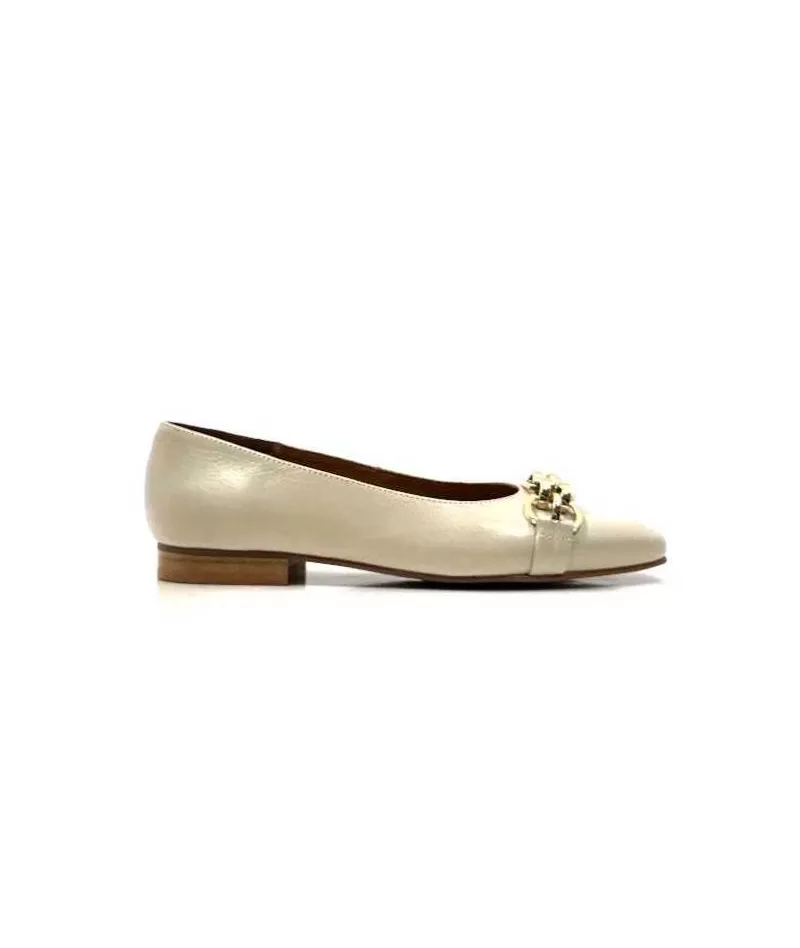 Ivoire0036a Ivoire Tierce Cuir Arce-Femme Ballerines