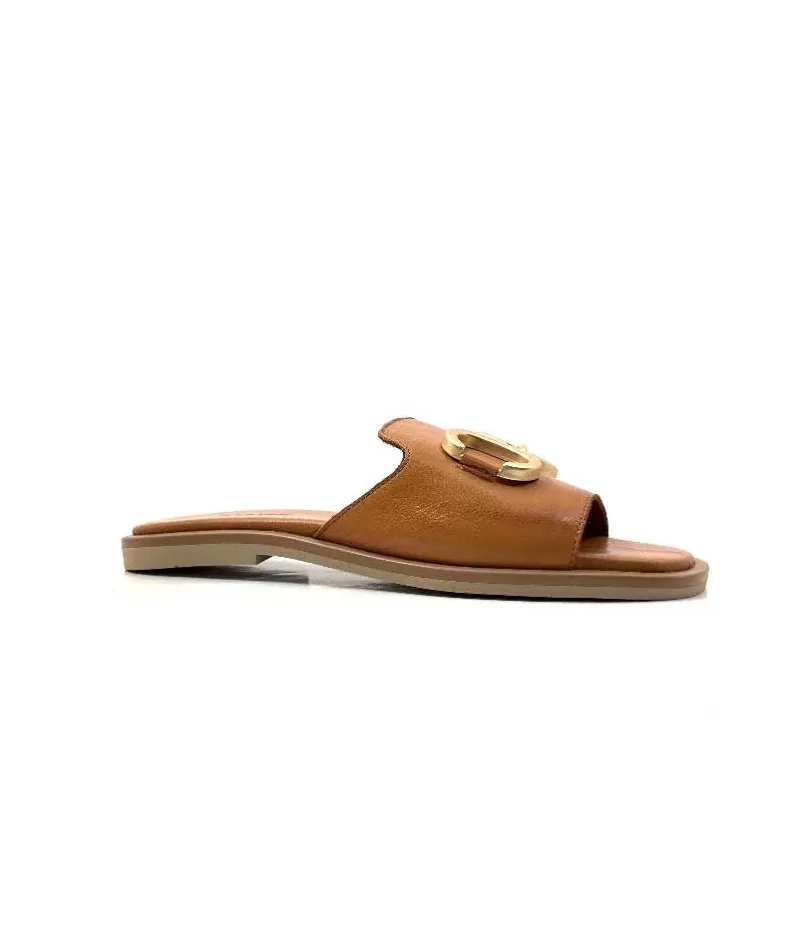 gloria Ivoire Tml 27 Cuir Coconut-Femme Mules