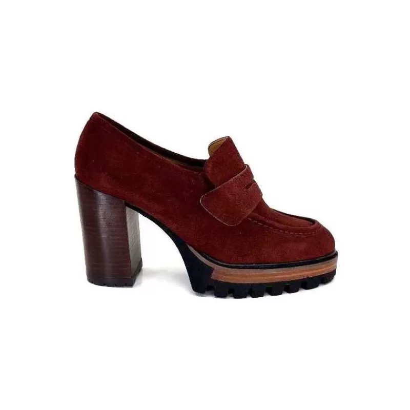 JHay 1425 Daim Rust-Femme Mocassins