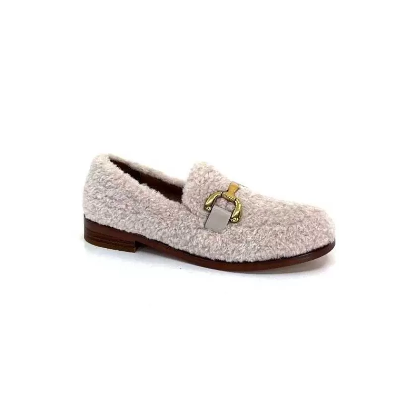 bibi lou Mocassins 570 Textile Beige-Femme Mocassins