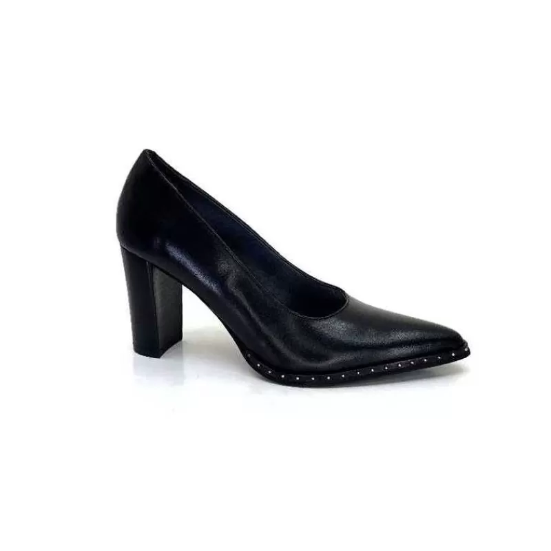 Myma 6735 Cuir Noir-Femme Escarpins