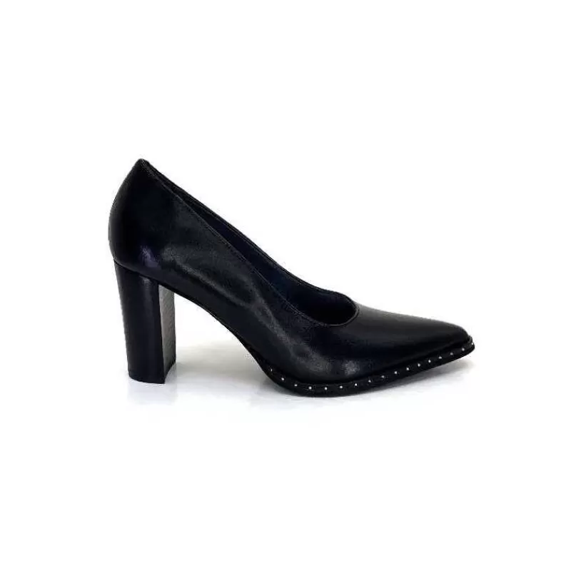 Myma 6735 Cuir Noir-Femme Escarpins