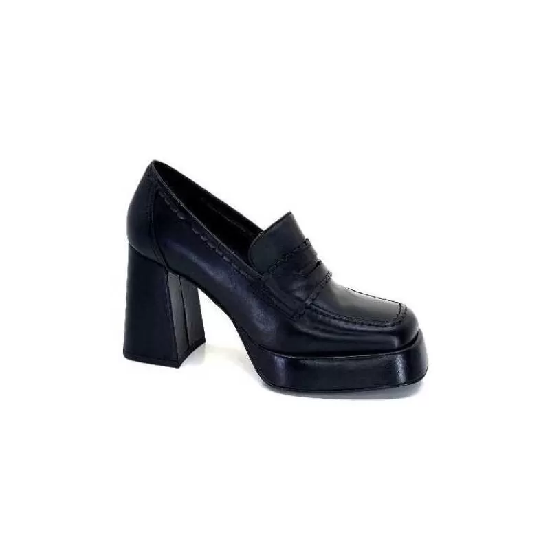 napoleoni A9183 Cuir Noir-Femme Escarpins