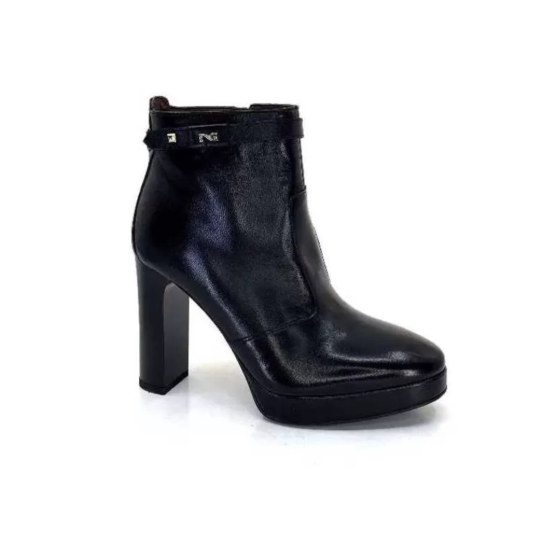 Nero Giardini 1308722 De 100 Cuir Noir-Femme Bottines