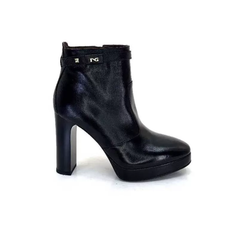 Nero Giardini 1308722 De 100 Cuir Noir-Femme Bottines