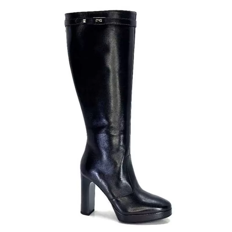 Nero Giardini 1308723 De 100 Cuir Noir-Femme Bottes